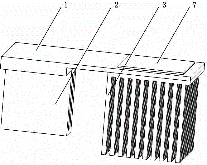 LED lamp heat radiation device based on synthetic double-jet exciter