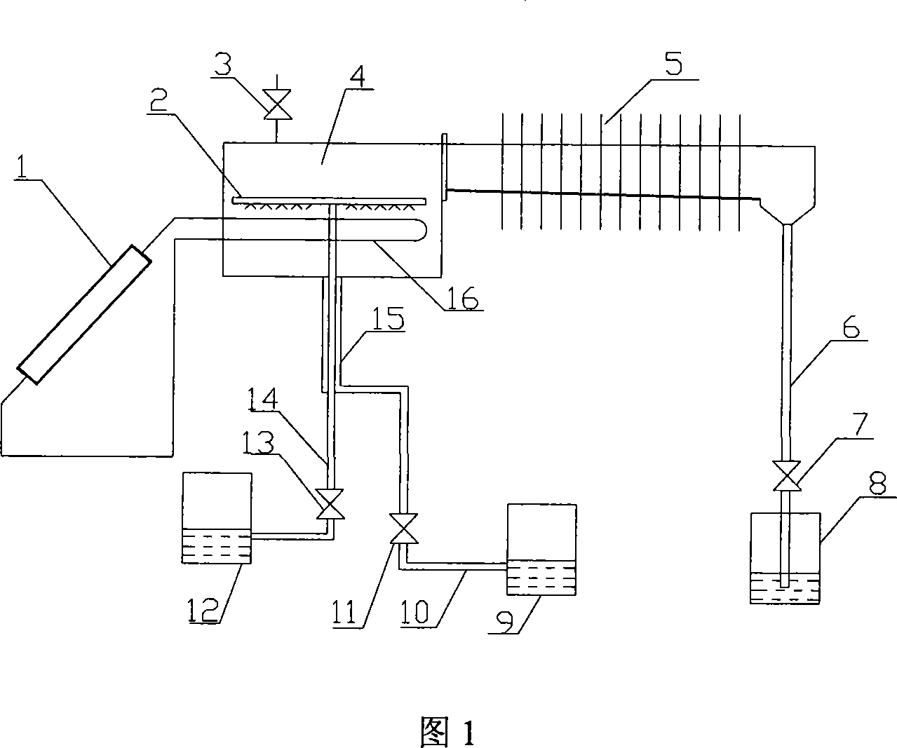 Natural vacuum low temperature distillation sea water desalination method and device