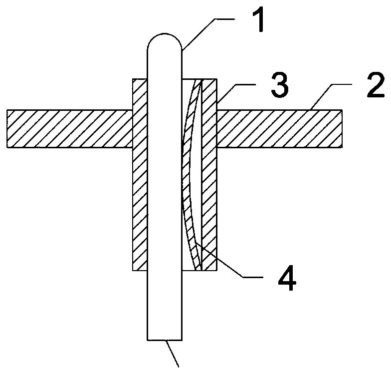 Concealed surface temperature sensor