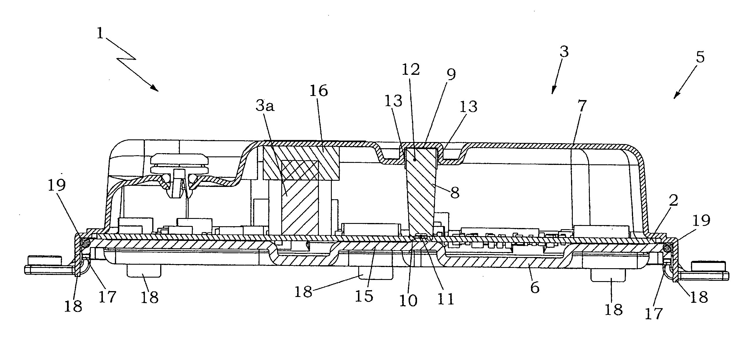 Electronic control unit with expanded blocks