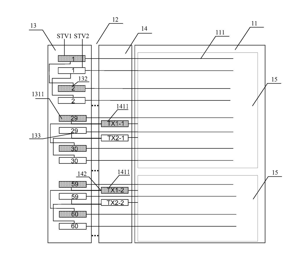 Array substrate, touch display device and driving method thereof