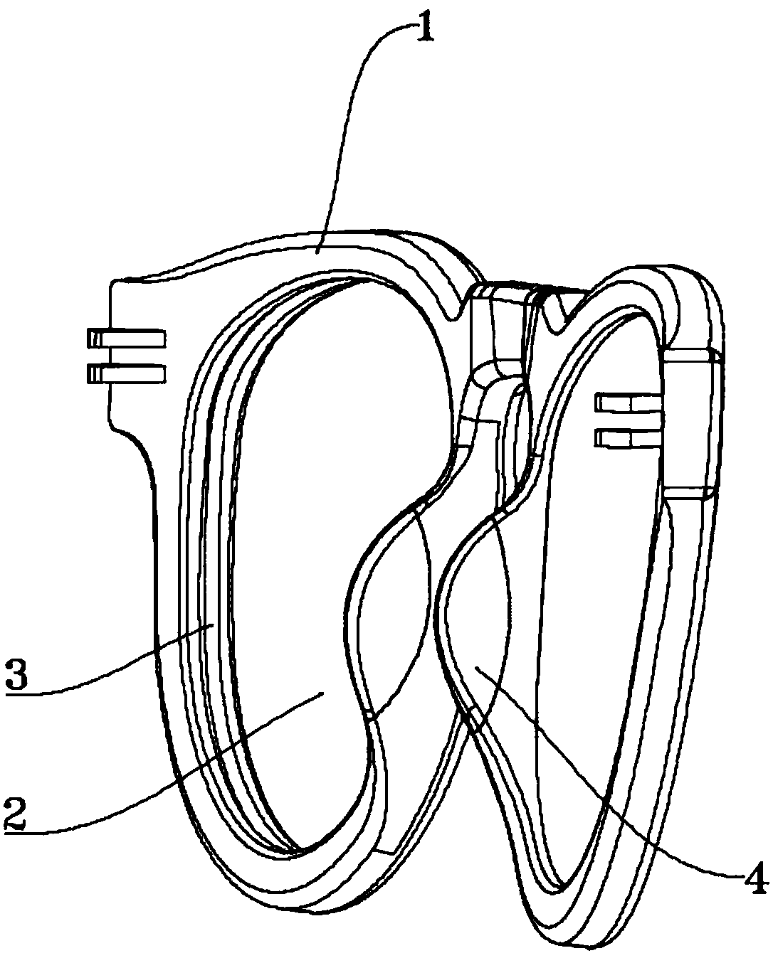 Glasses provided with lenses easy to dismount and mount