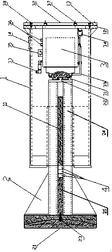 Integrated type double-self-locking intelligent informatization steel support and loading and detaching method thereof