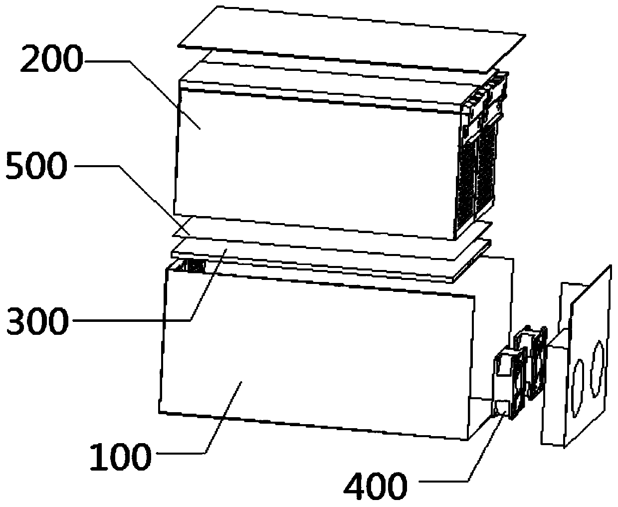 Reverse-flow type double-air-channel cooling system for energy storage module