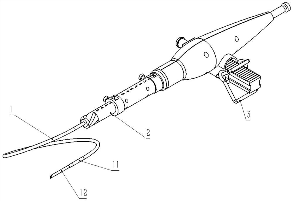 Ultrasonic puncture instrument capable of rotatably sampling