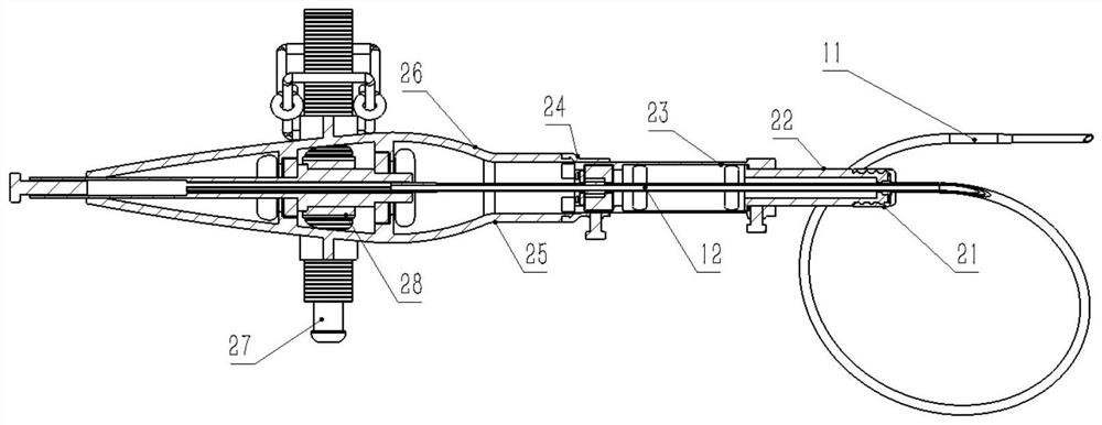 Ultrasonic puncture instrument capable of rotatably sampling