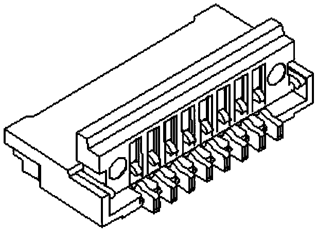 Automatic assembling and detecting device and technological method for FPC connector