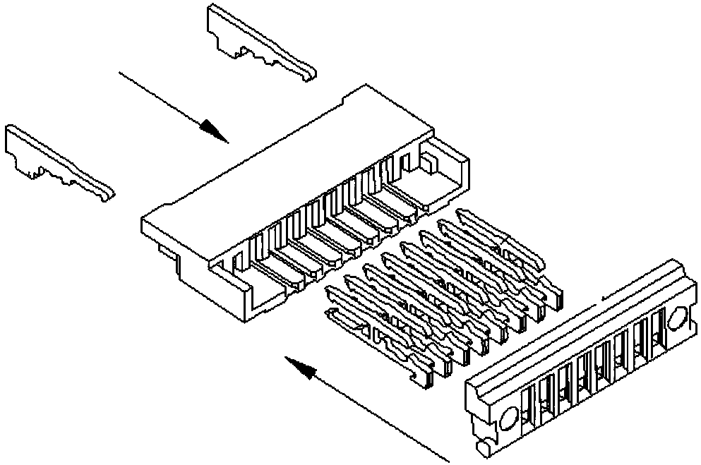 Automatic assembling and detecting device and technological method for FPC connector