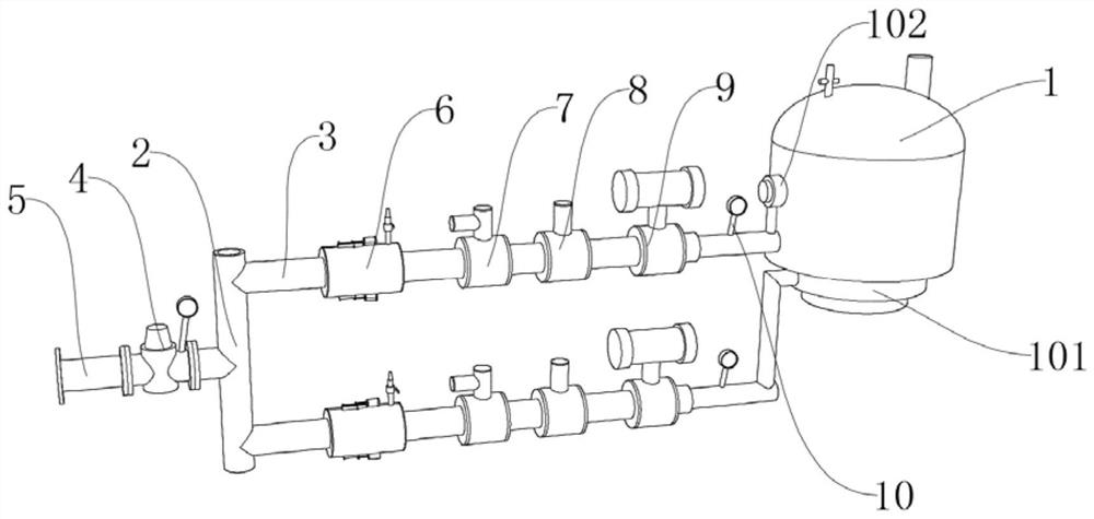 Monitoring structure for preventing stirring and granulating air-tight seal air path from being blocked