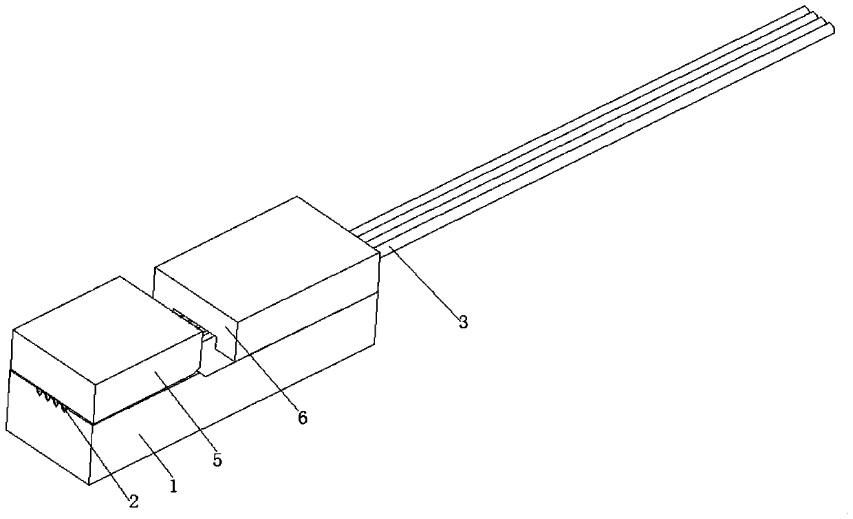 Double-cover-plate optical fiber array and manufacturing method thereof