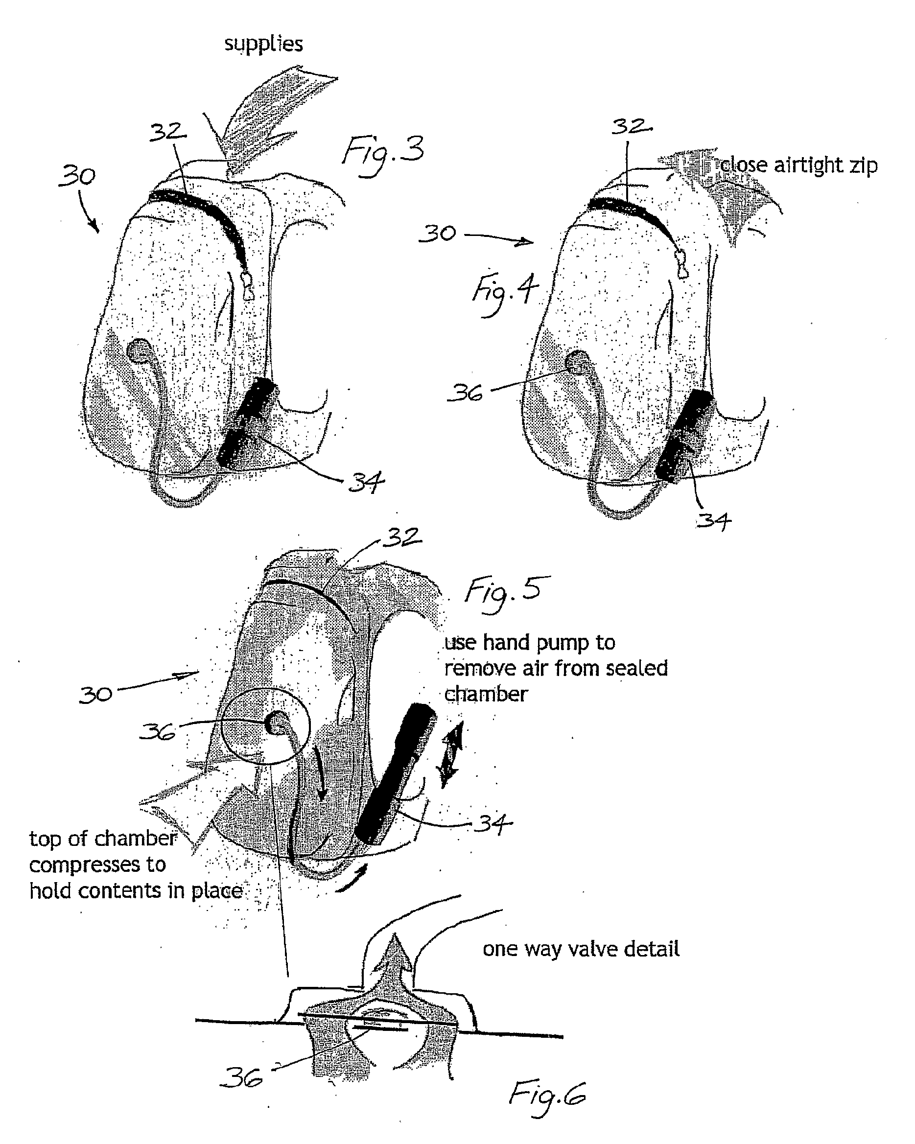 Vacuum stabilized carry bag