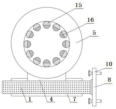 Fixing structure based on smart power grid cable and mounting method