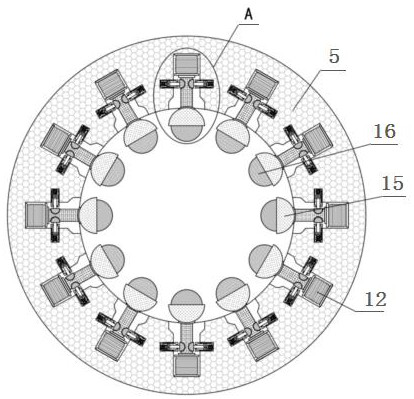 Fixing structure based on smart power grid cable and mounting method