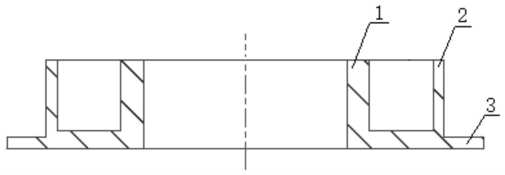 A flange-type magnetic yoke precision thermal processing method and mold for electromagnetic brake clutch