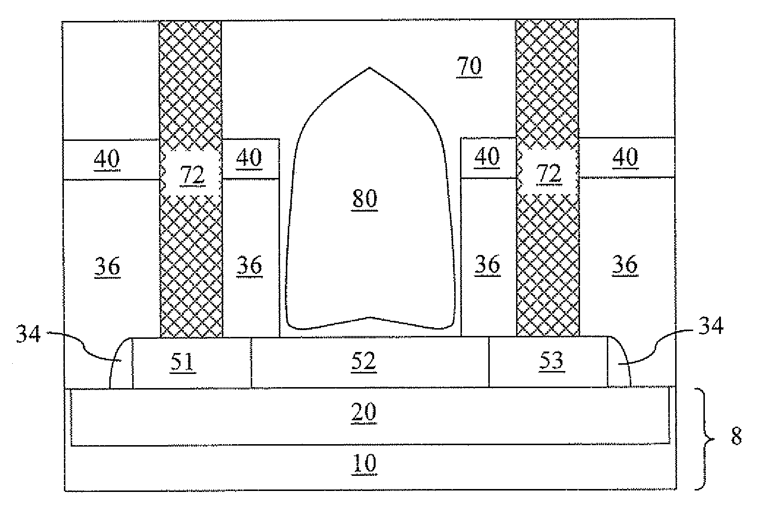 Electrical fuse having a cavity thereupon