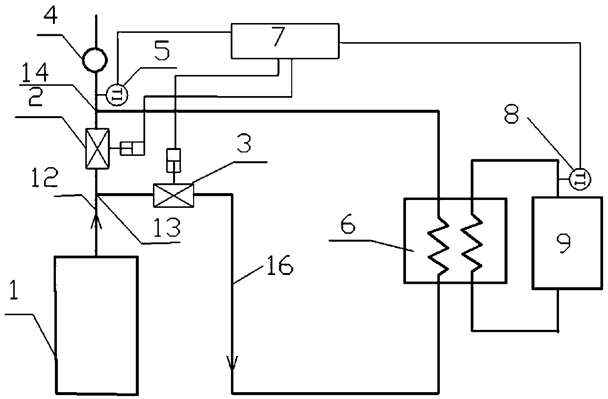 A power plant boiler waste heat utilization system with intelligent control of fan frequency