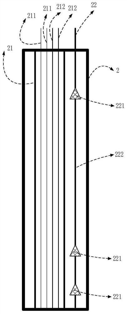 Monitoring system based on carbon fiber optical fiber composite rod and monitoring data interpretation method