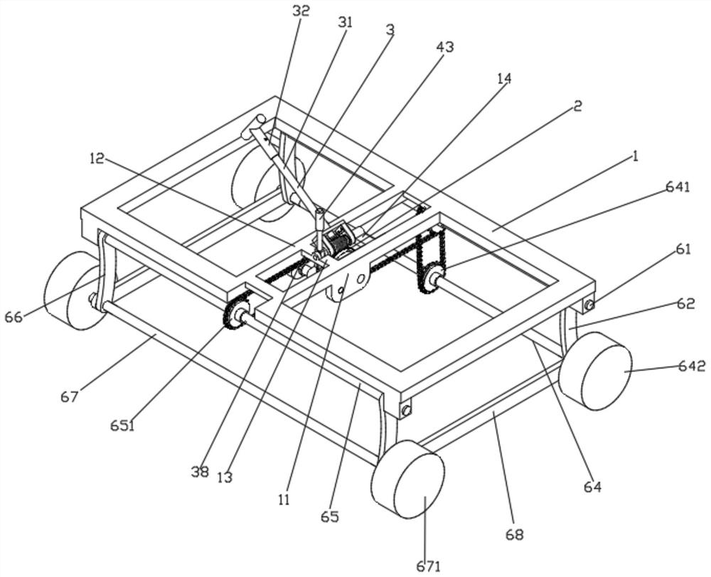 Manual worm and gear moving type automobile transverse moving control device