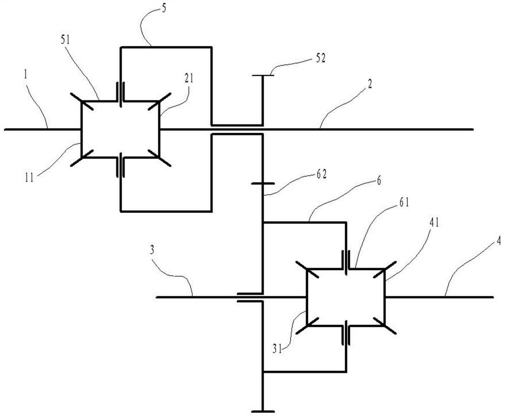 A working condition adaptive transmission system of a loader