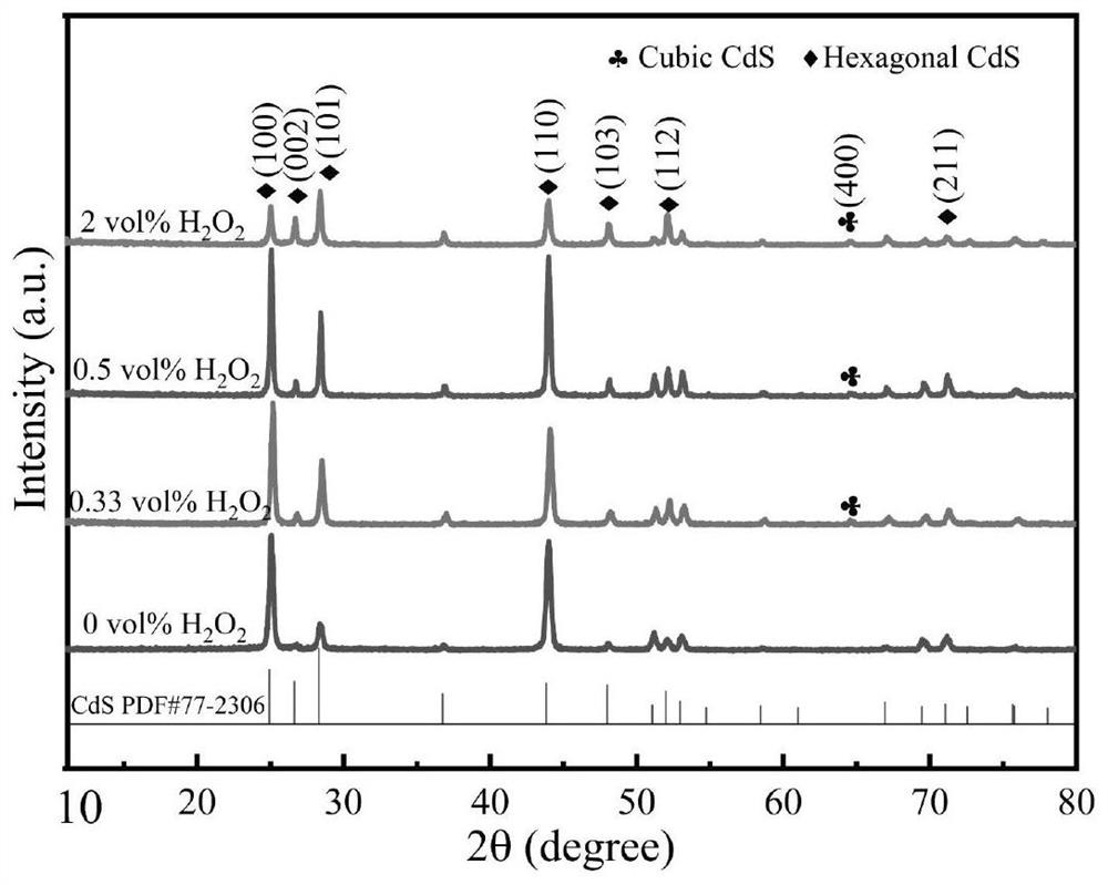 Preparation method of out-phase junction CdS nanowire