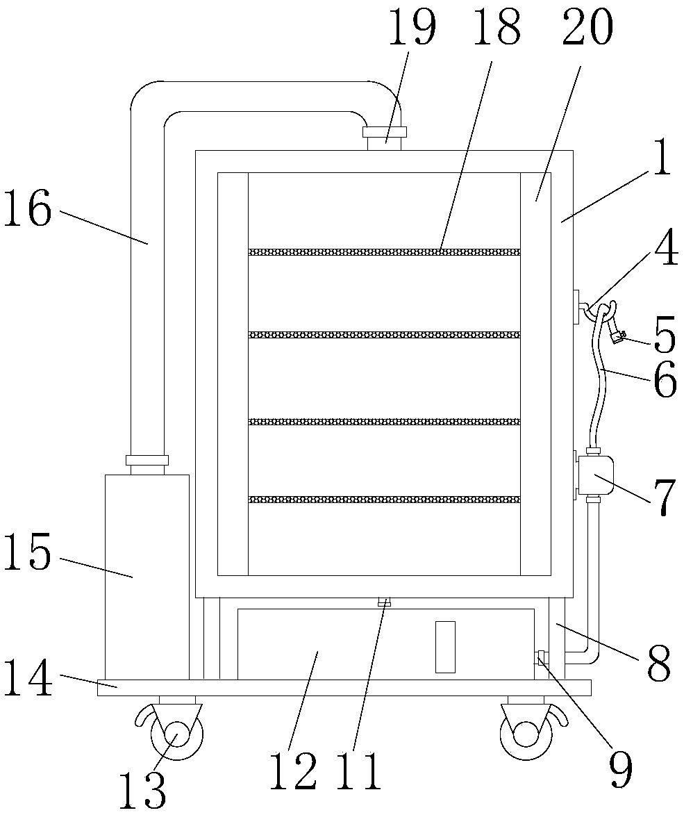 Flower planting rack convenient to use