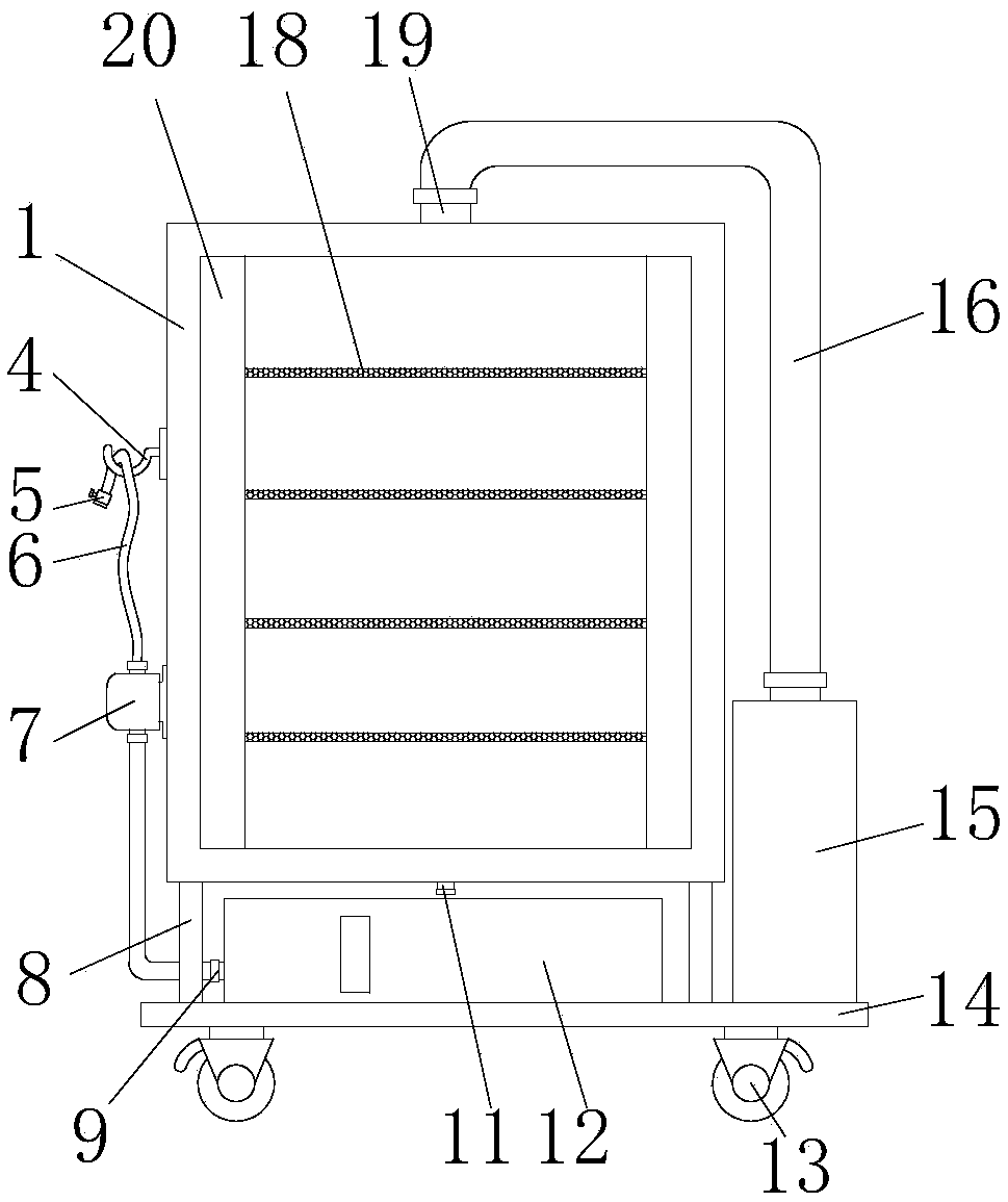 Flower planting rack convenient to use