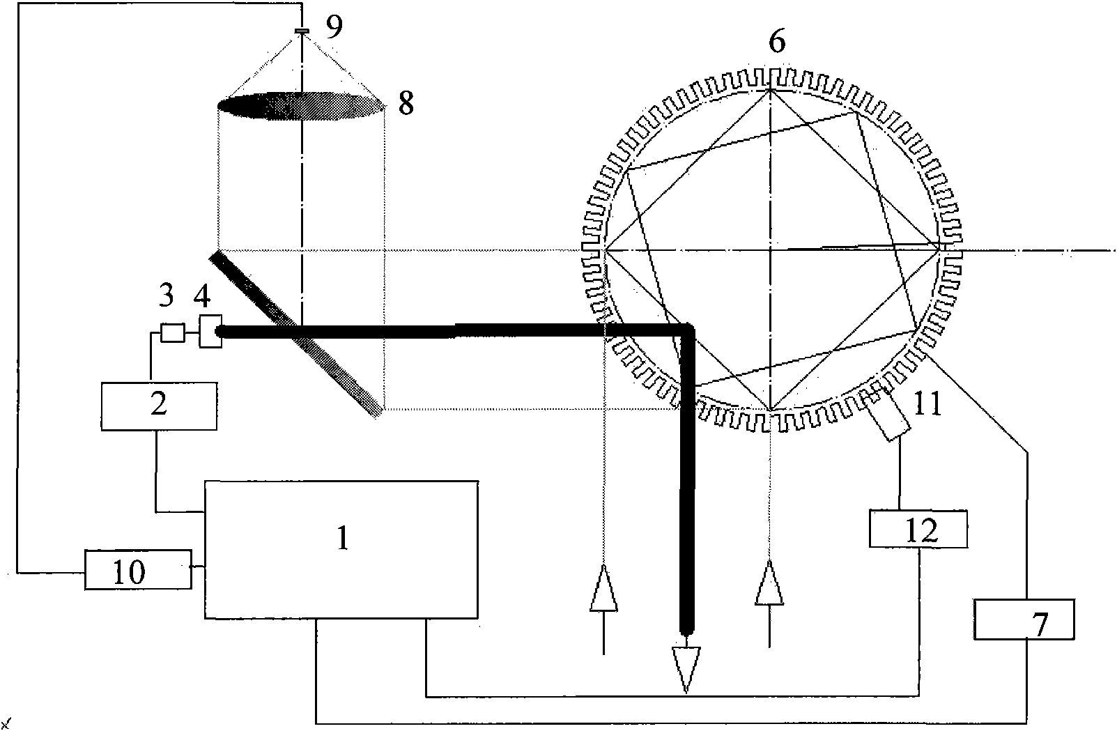 Multi-spectral scanning foresight anti-collision laser radar device and application thereof