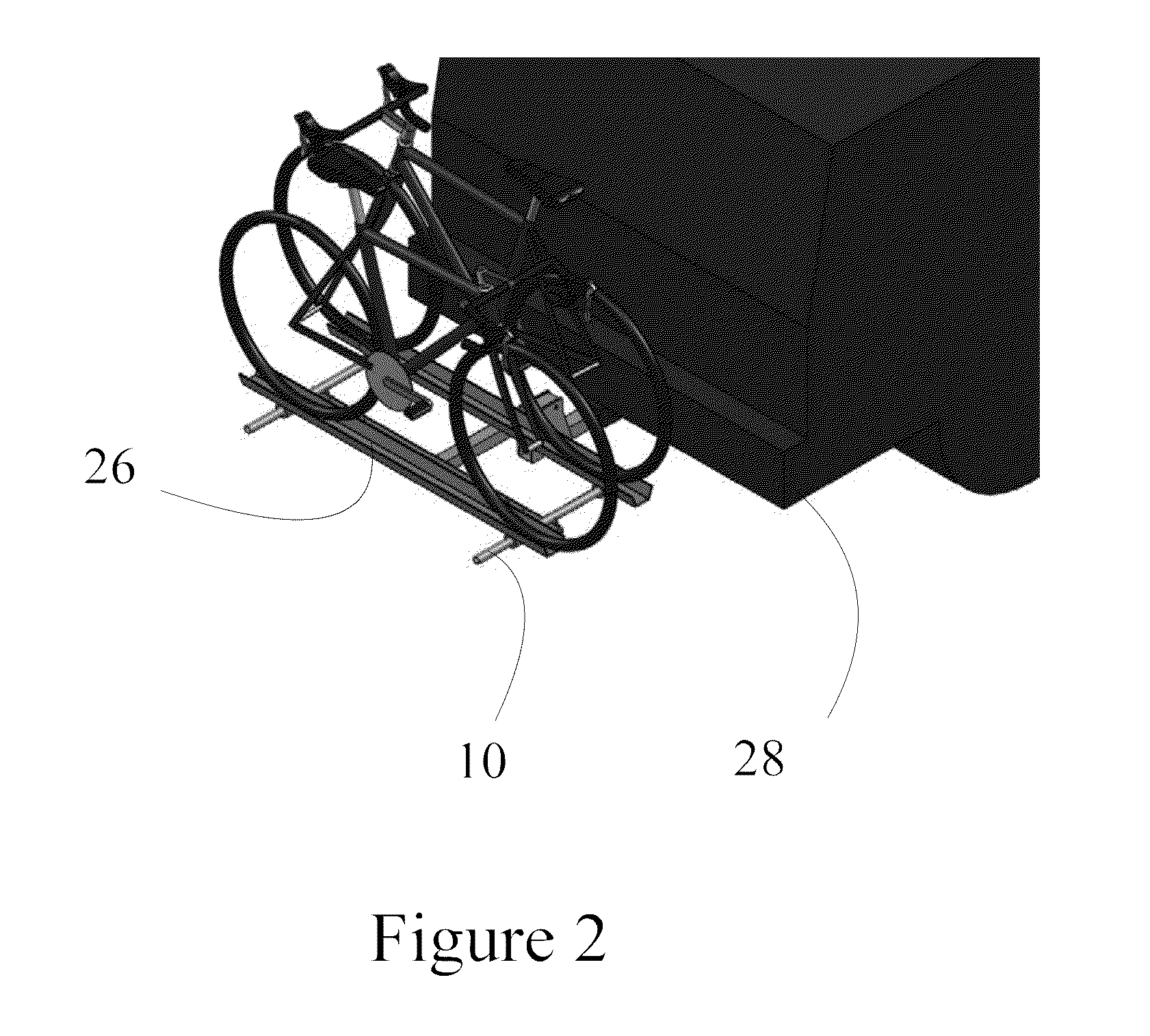 Receiver mounted sporting equipment rack with longitudinal load bars