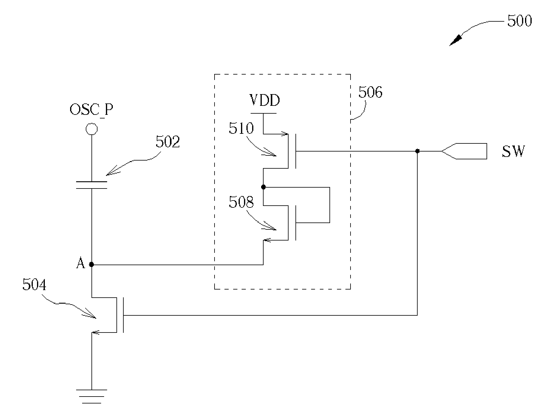 Switched capacitor circuit capable of minimizing clock feedthrough effect and having low phase noise and method thereof