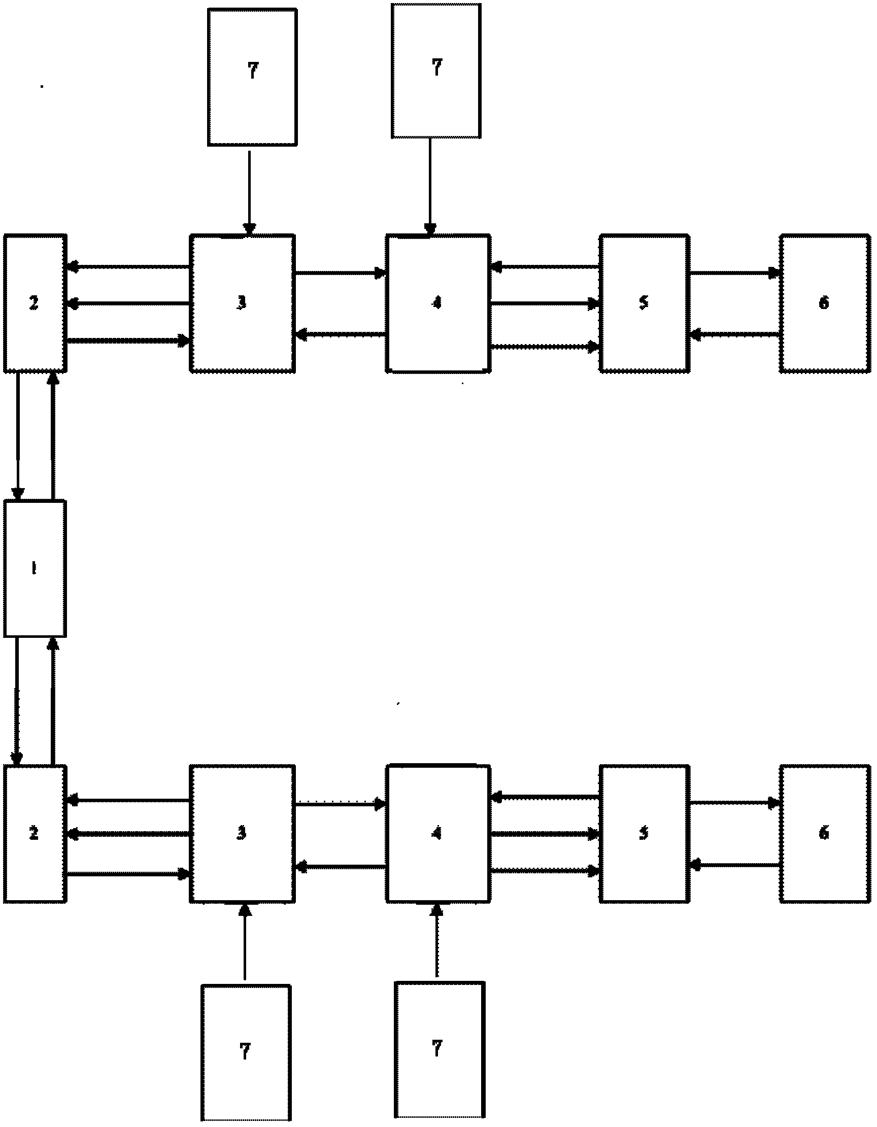 Master-slave hydraulic mechanical arm system of high-voltage hot-line operation robot