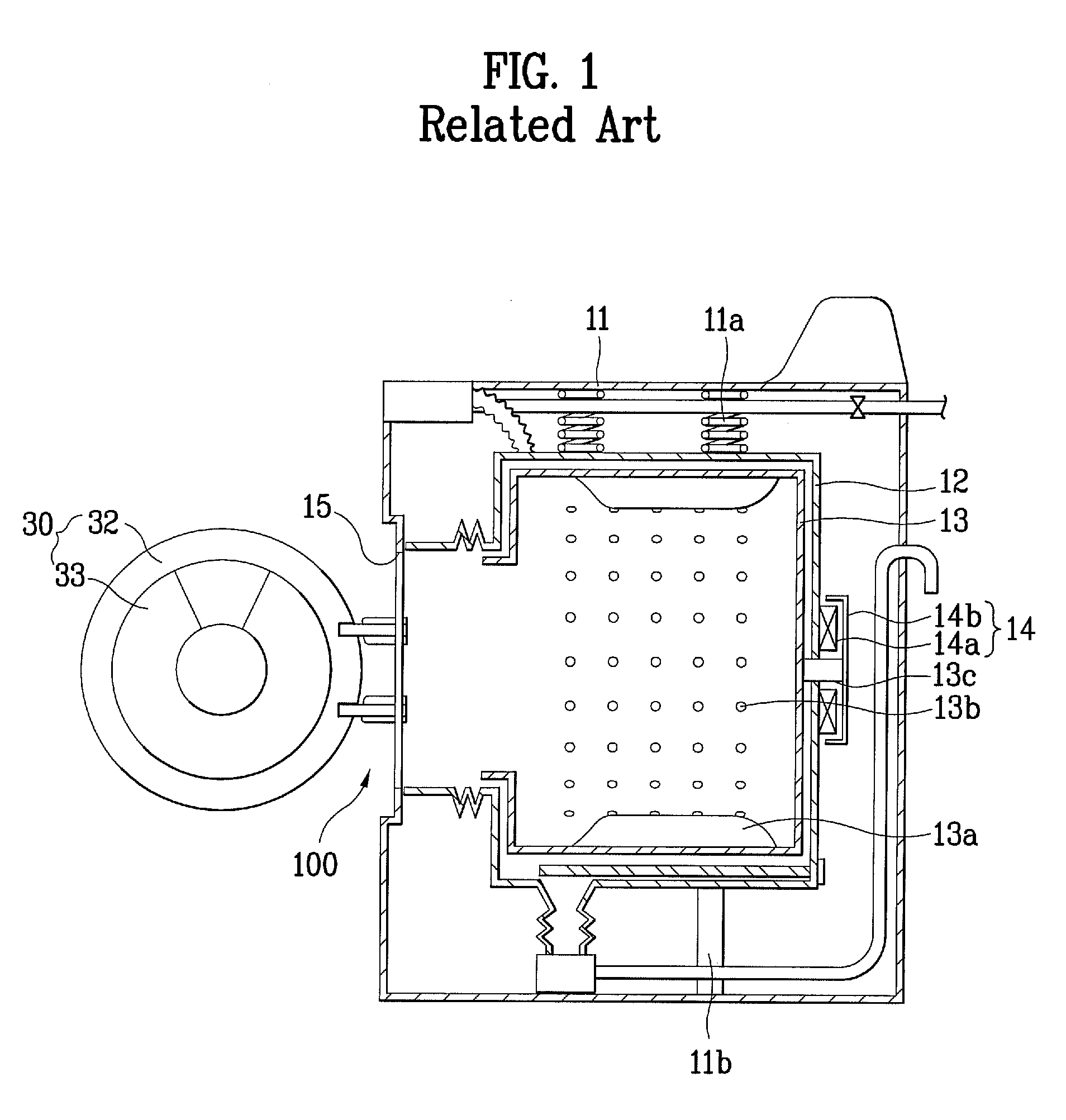 Hinge assembly for door of laundry device