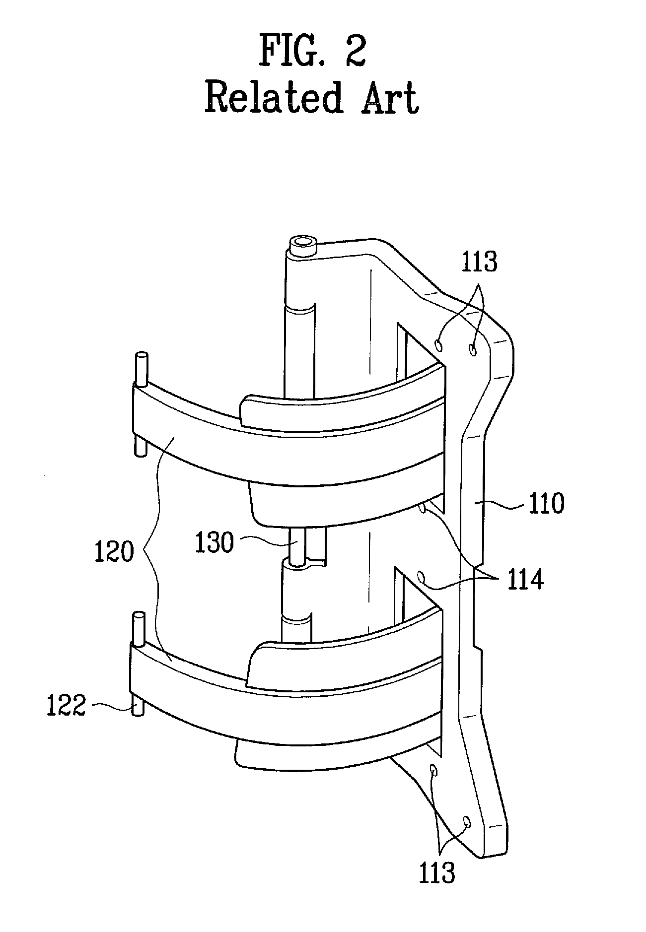 Hinge assembly for door of laundry device