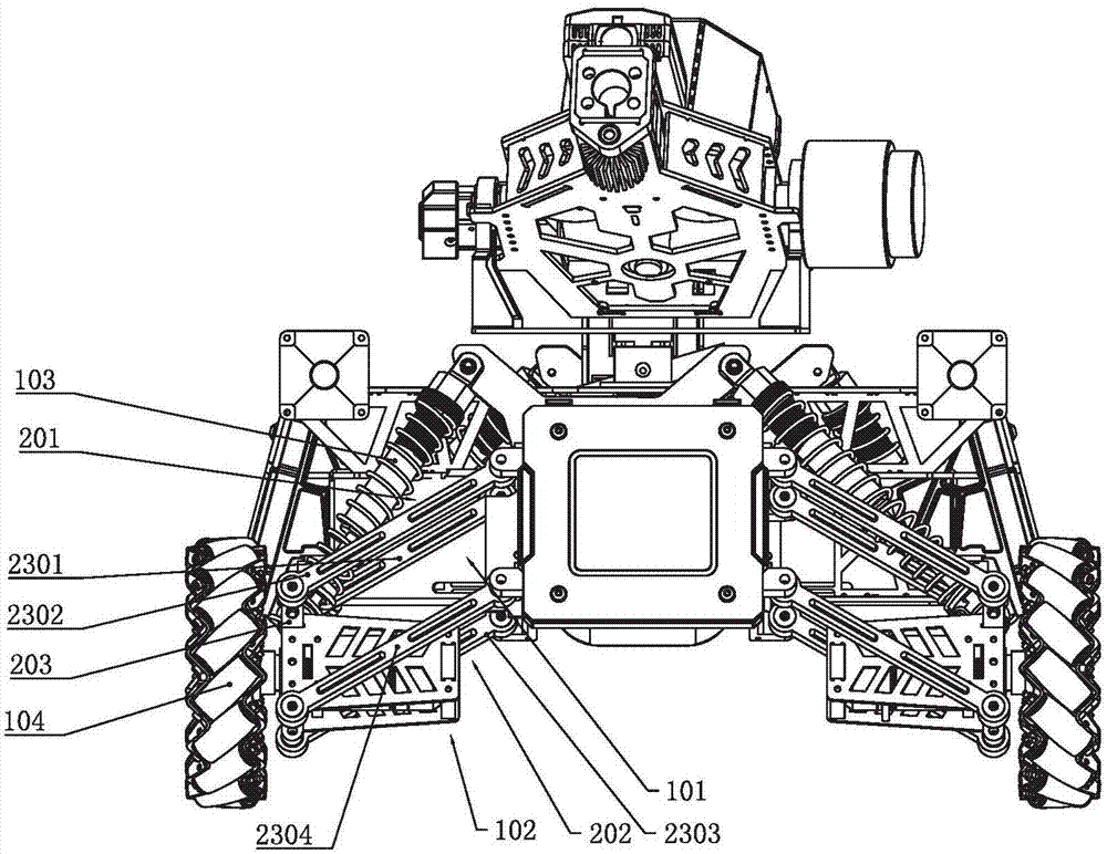 Material shooting robot