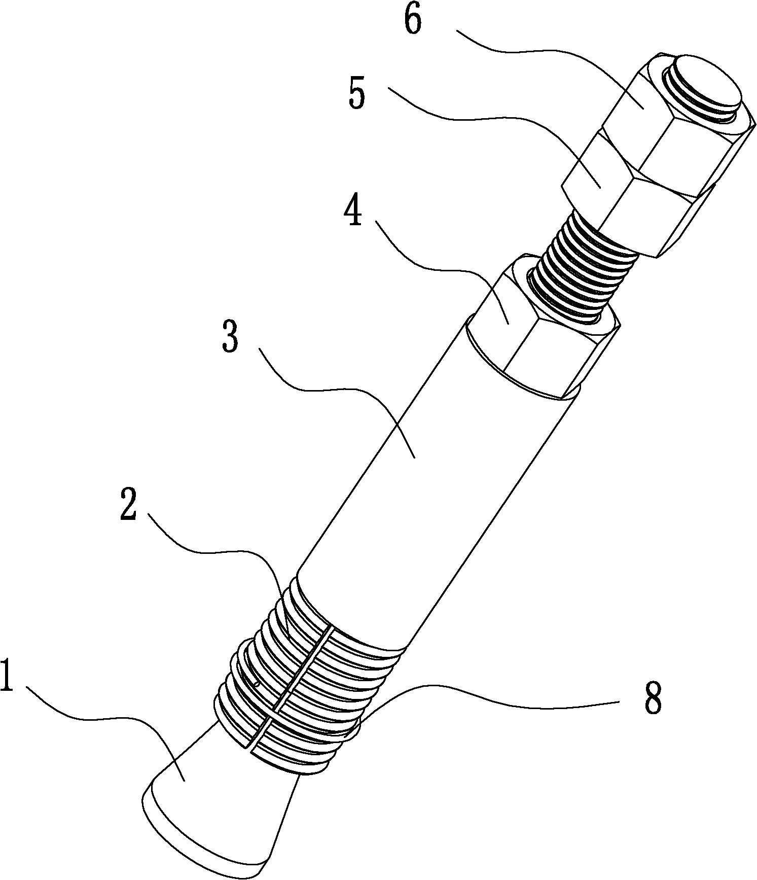 Device for pulling out cylinder head fuel injector sleeve