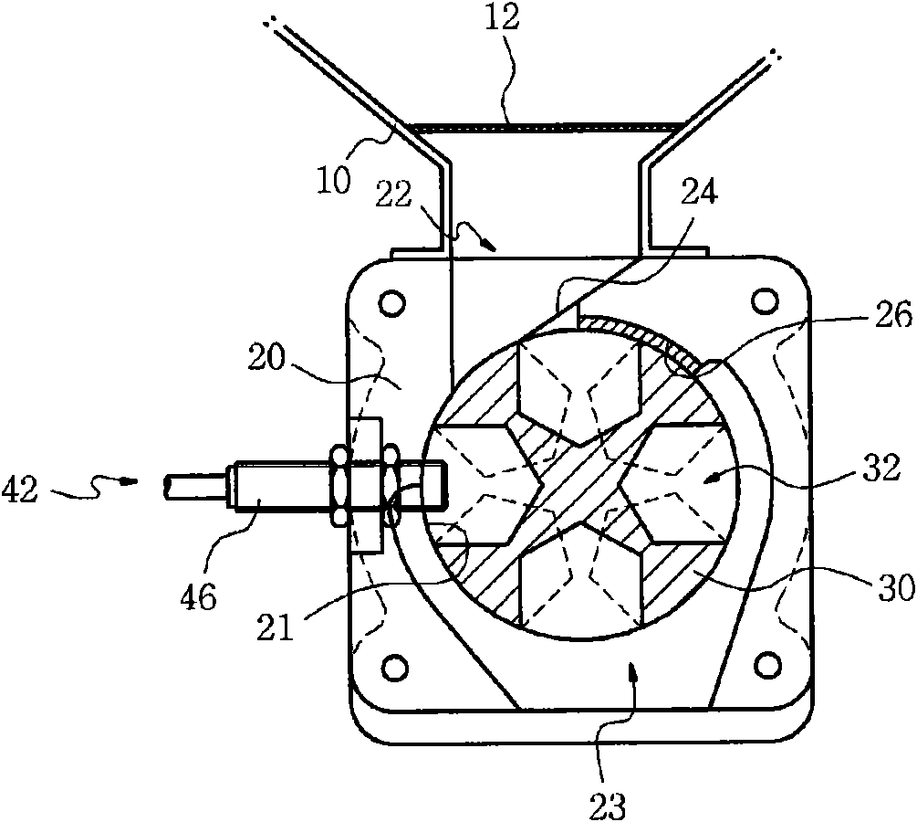 Rotor-type raw material supplier