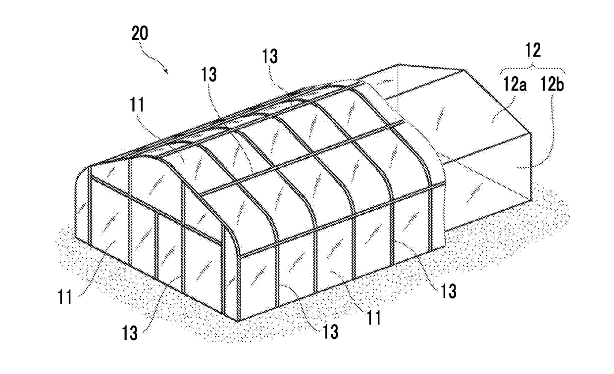 Film for agricultural greenhouse and agricultural greenhouse