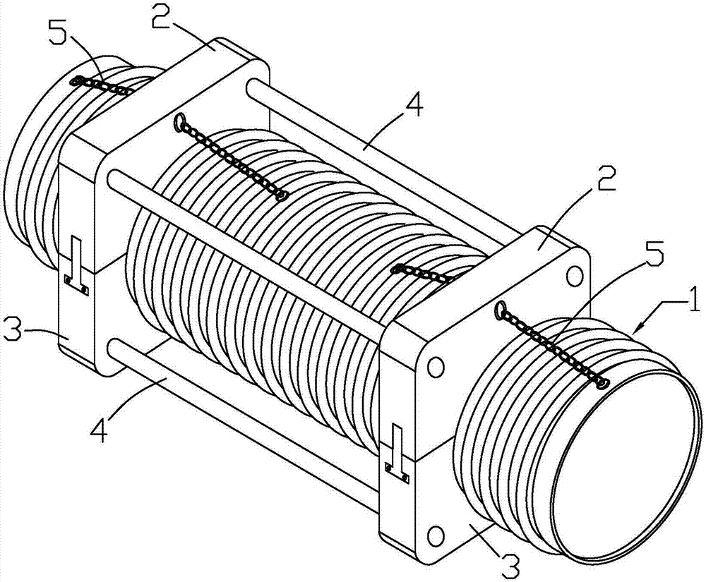 Anti-floating anti-pulling-damage polyethylene winding structure wall tube and construction method thereof