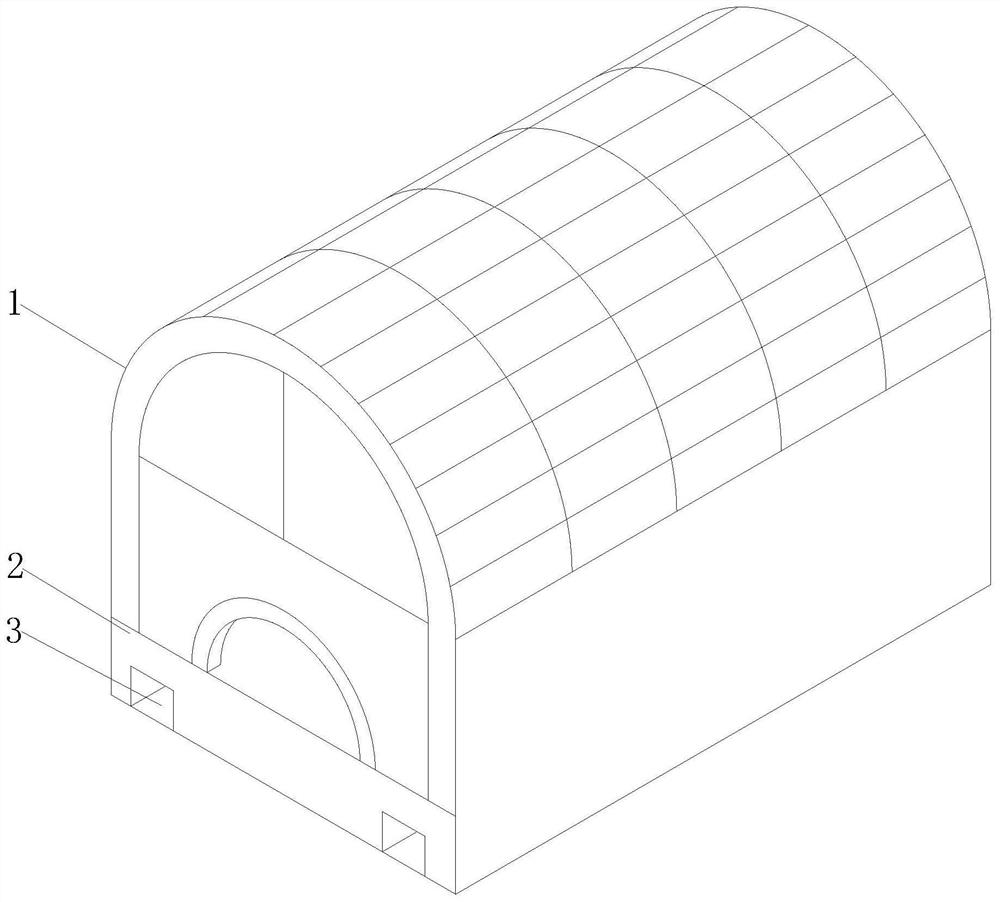 Automatic sewage removal greenhouse for ecological breeding of black-bone chickens