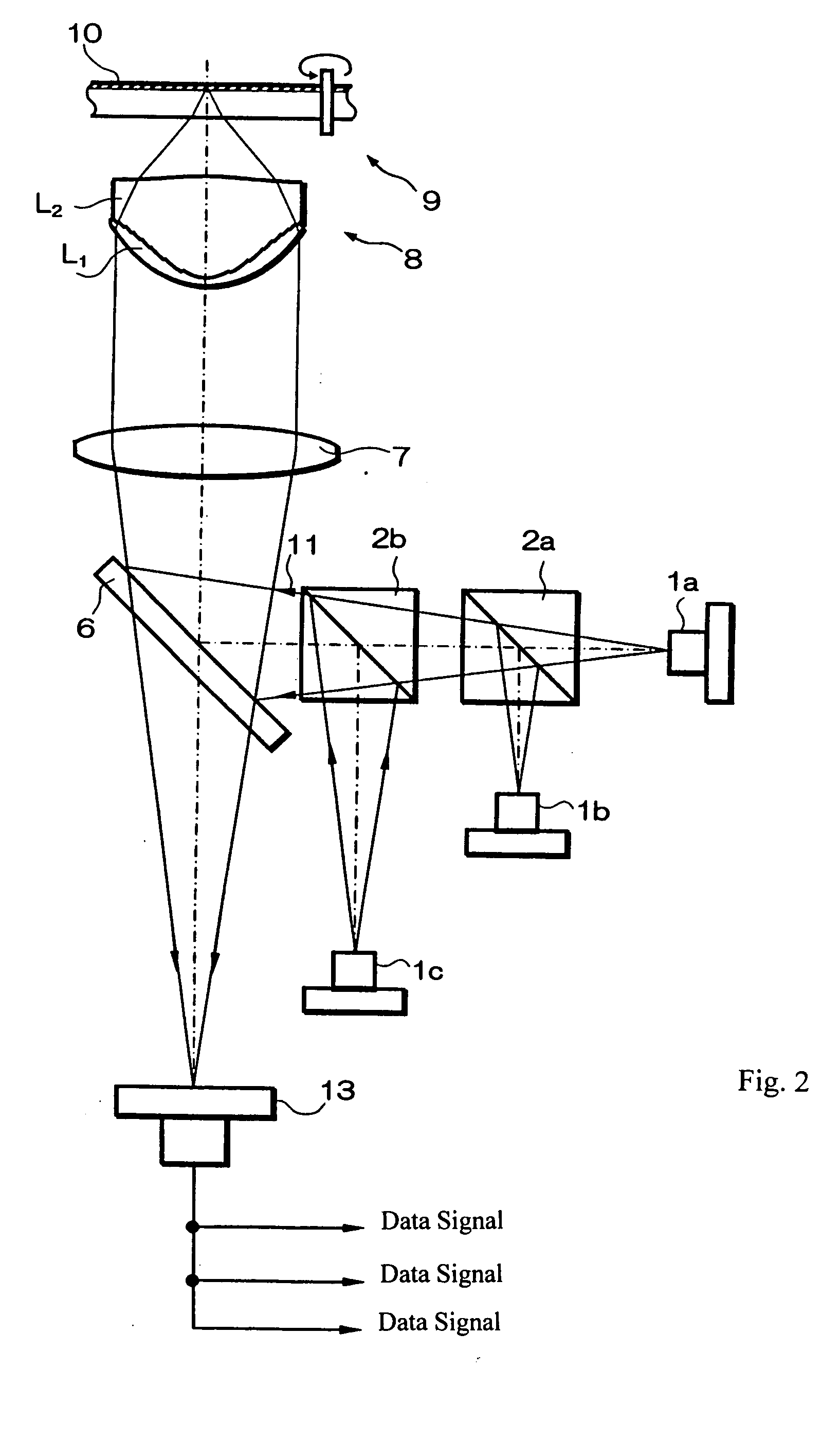 Objective lens for optical recording media and optical pickup device using it