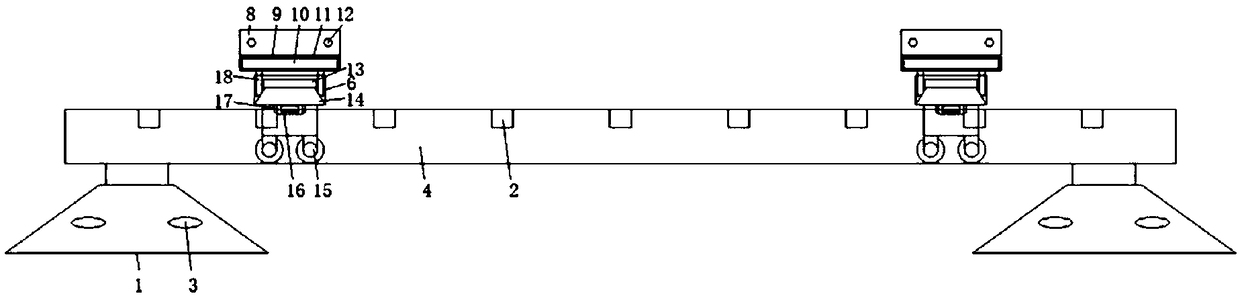 Fixing device of solar water heater