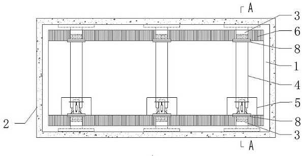 A slidable support system for vertically narrow spaces