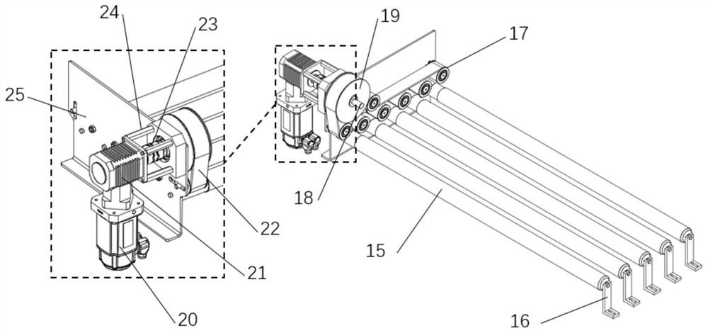 Engineering plate high-efficiency corner transmission equipment with wide adaptability