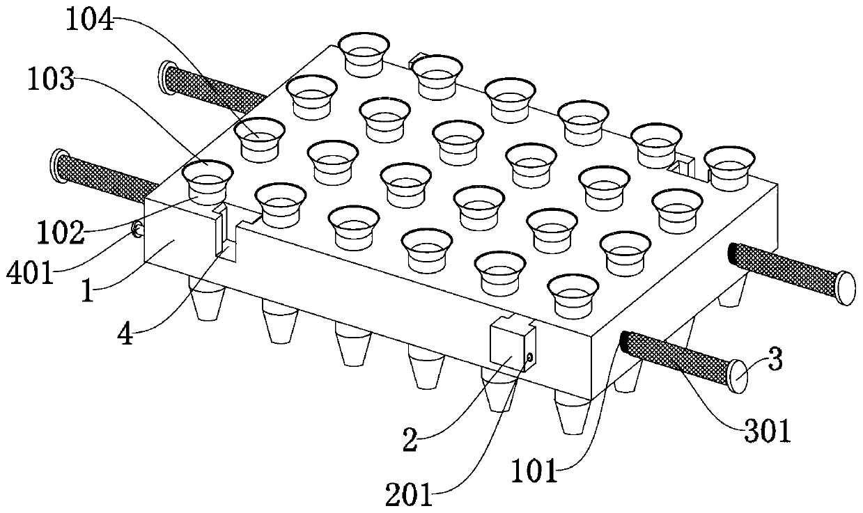 Uniform seedling distribution platform for agricultural planting operations