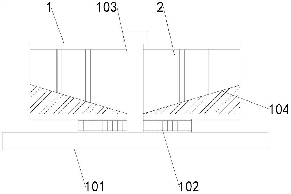 Warehouse material storage management device