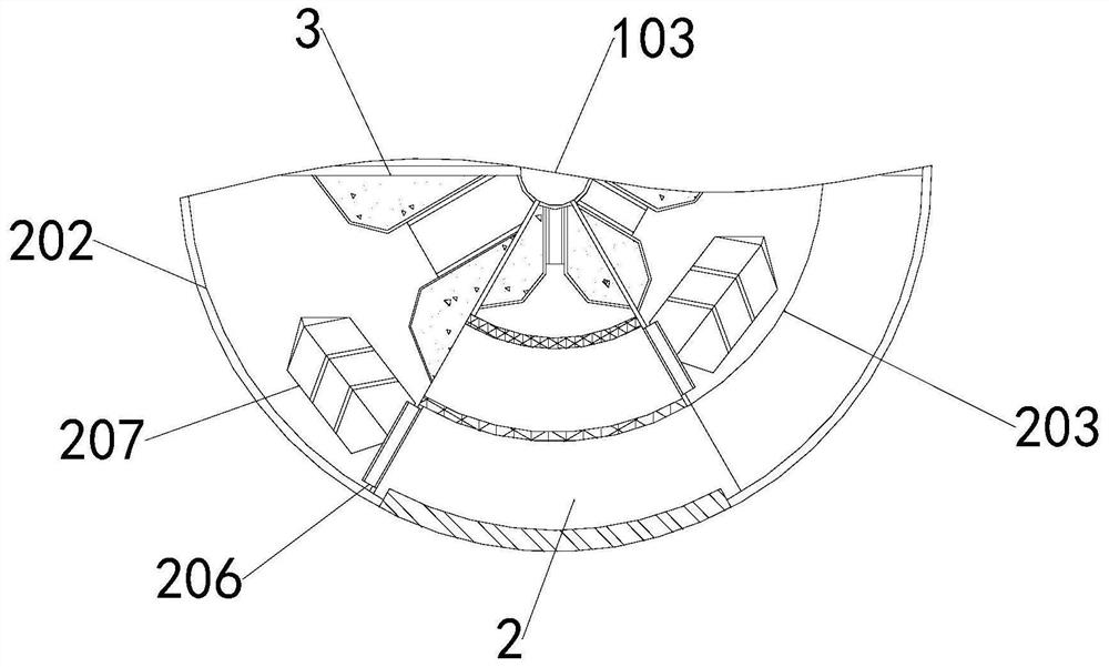 Warehouse material storage management device