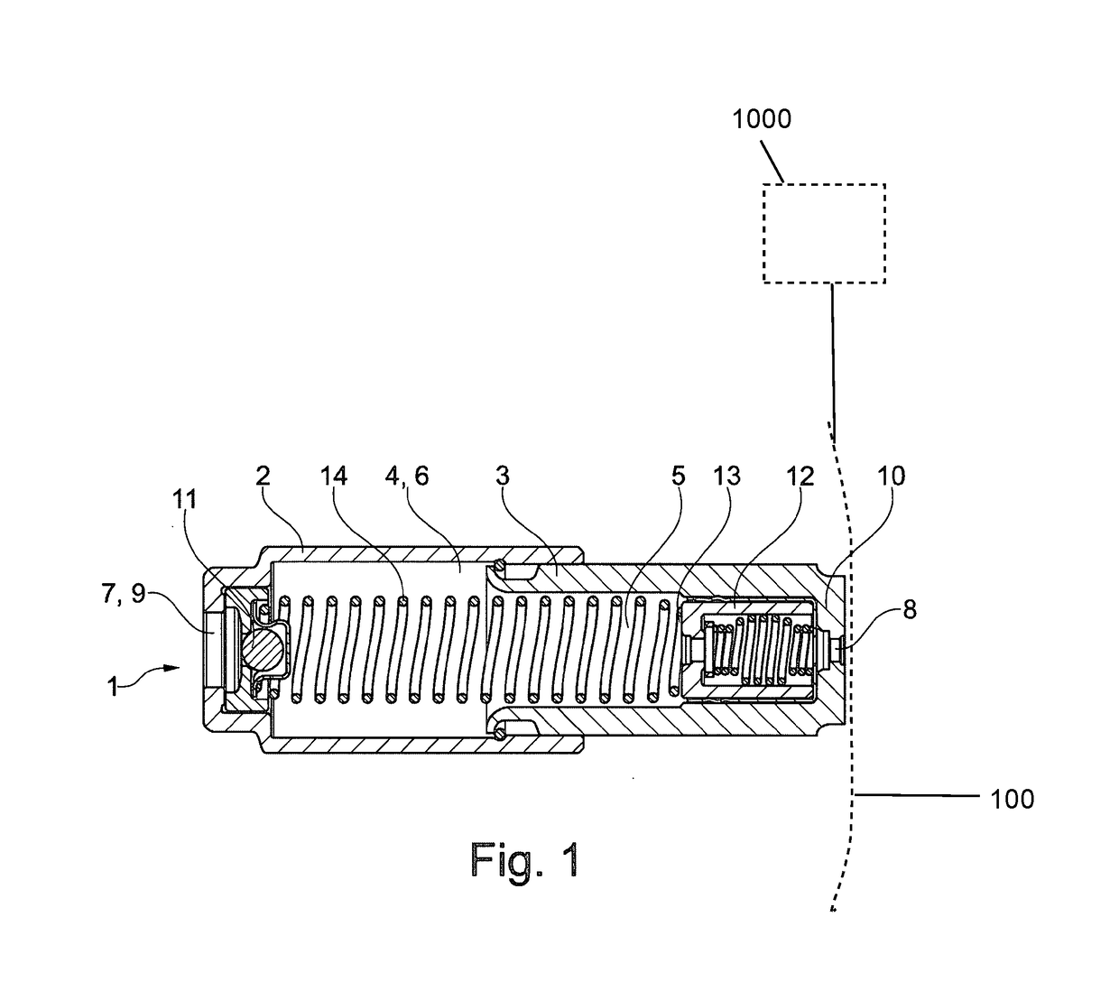 Tensioning device for a chain drive