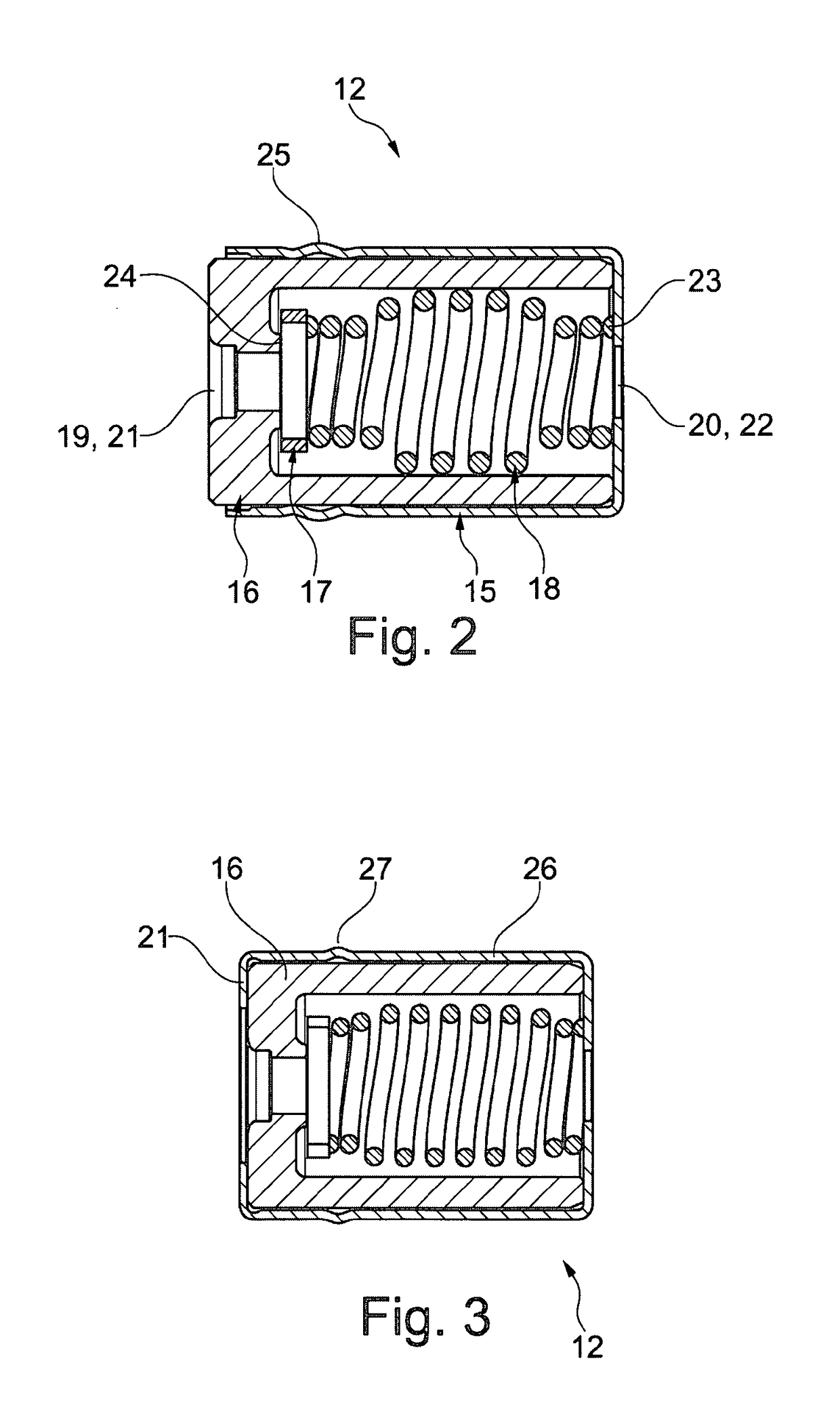 Tensioning device for a chain drive