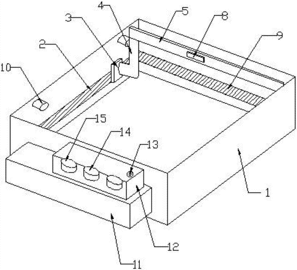 Sewage treatment device of swimming pool