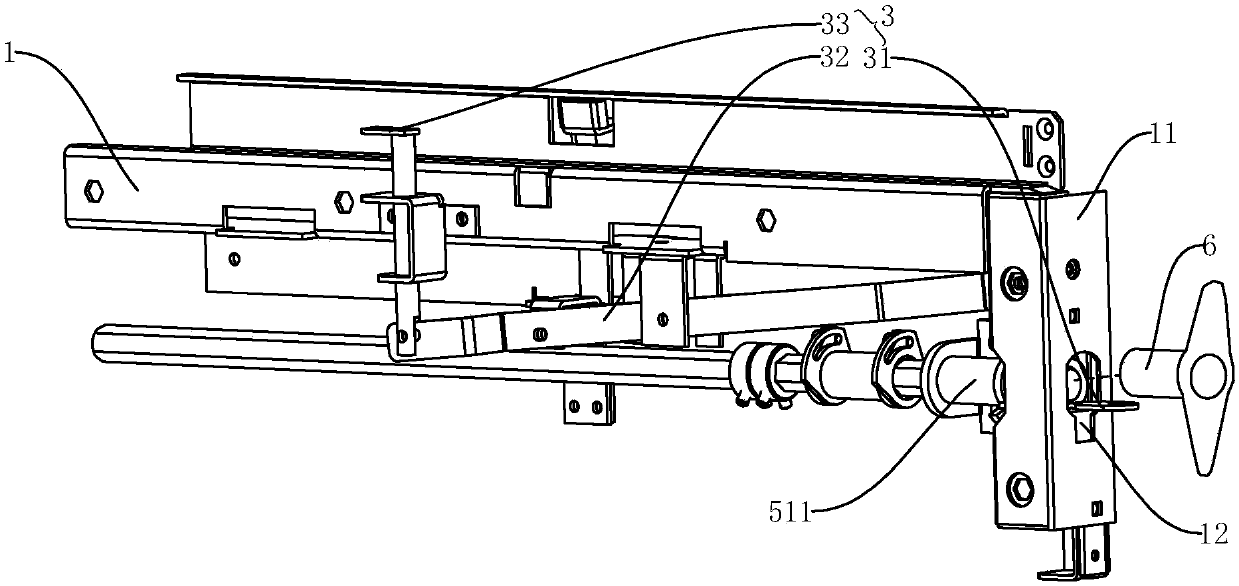 Electric multi-locking switch room chassis device