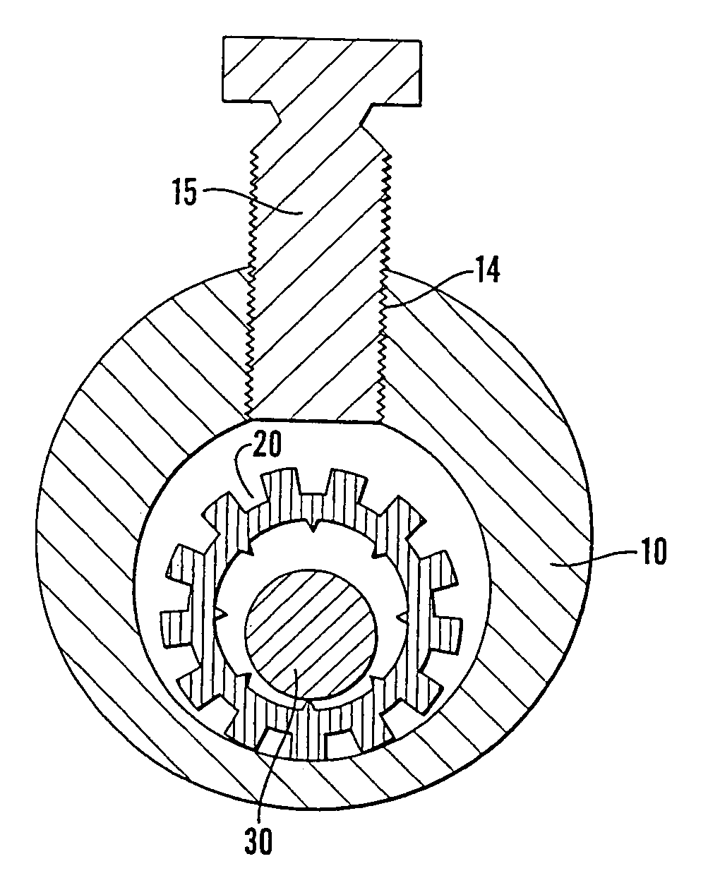 Electrical connector with deformable insert